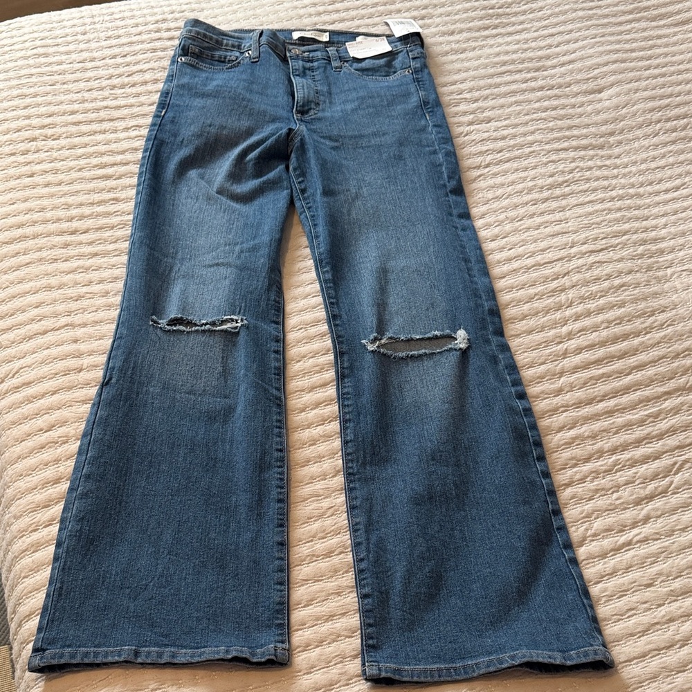 Jessica Simpson NWT Distressed "Dancing Rhythm Mr Boot Off" Jeans Sz 6/28 NWT